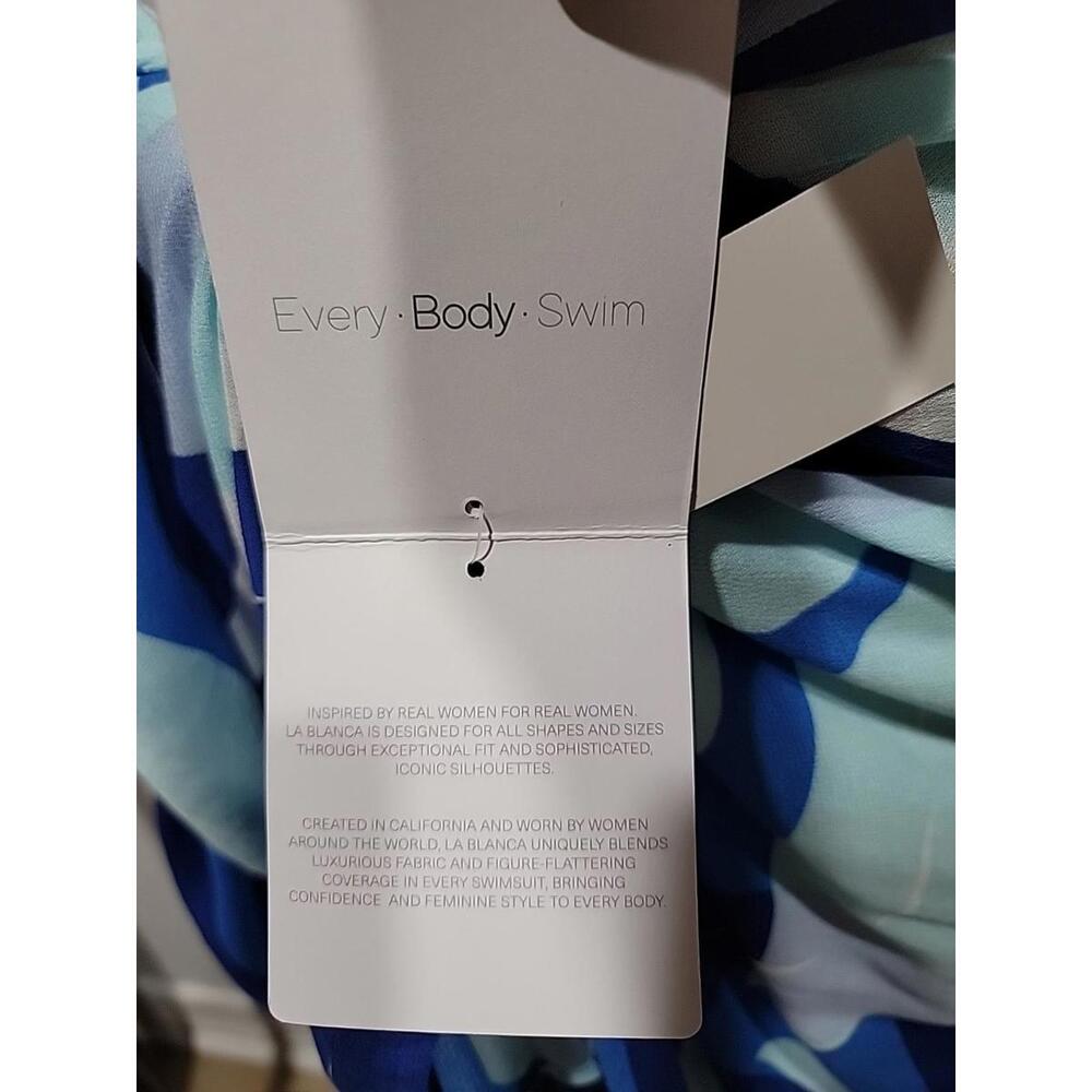NWT $89 La Blanca Palm Reader Pareo Cover-Up Sarong O/S L62" W40"# C3 - Picture 8 of 9